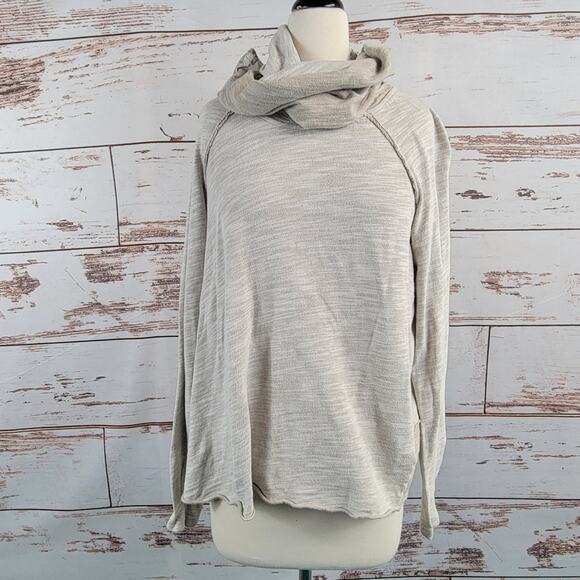 Free People Beach Cocoon Cowl Neck Pullover Sweater Beige Size XS/S - Picture 1 of 7